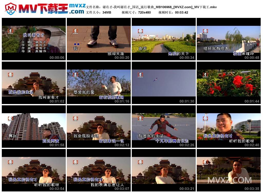 谢有才-我叫谢有才_国语_流行歌曲_MB106968